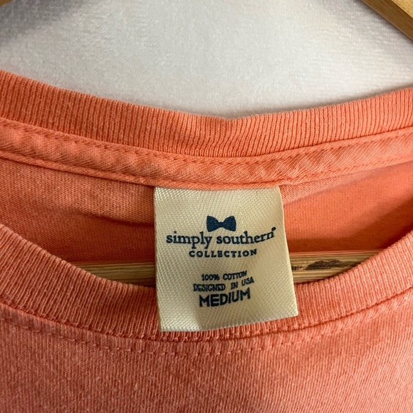 Simply Southern Orange Graphic Tee Sports Obsessed Women’s Size Medium - Picture 2 of 3